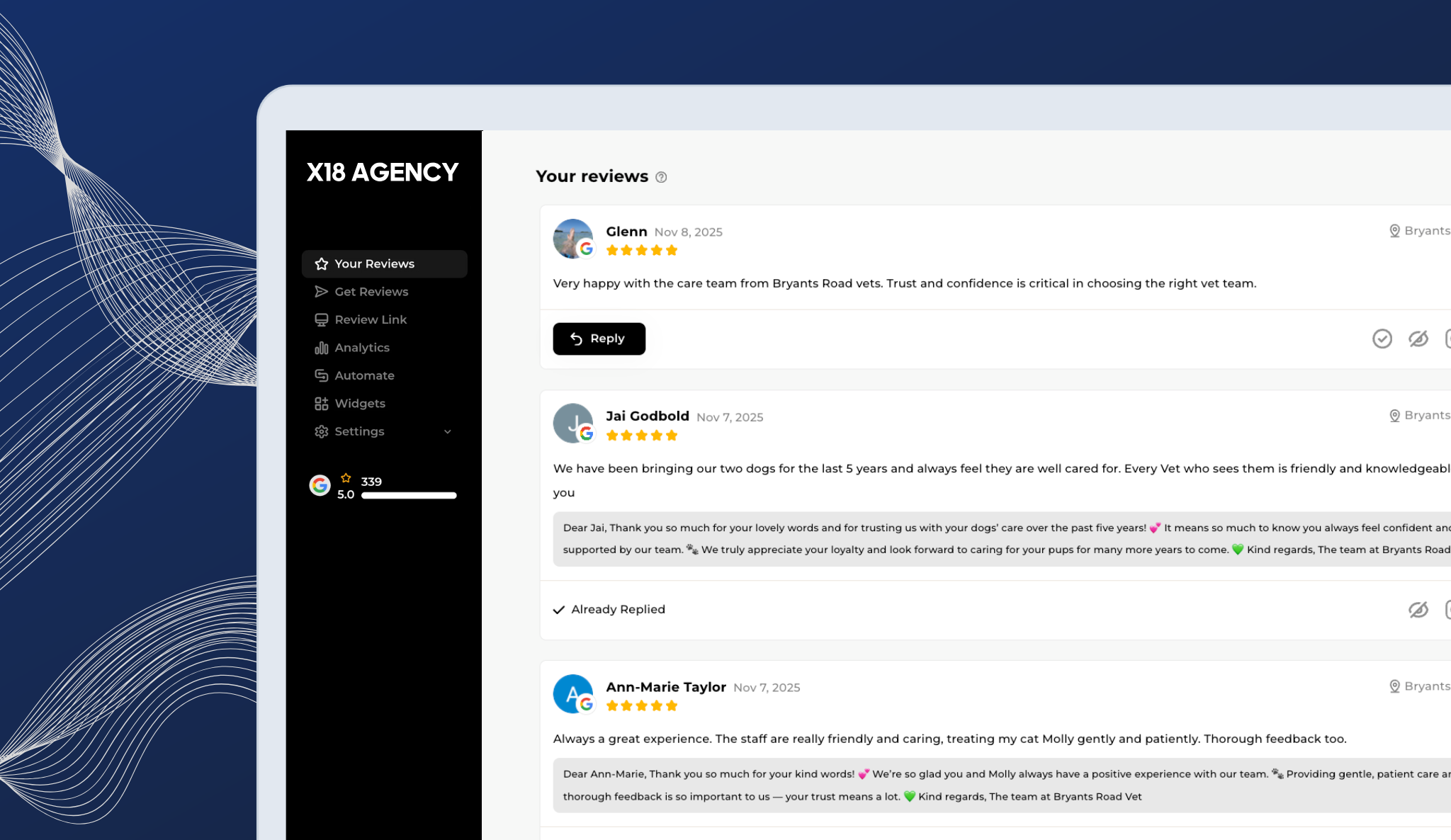 Review Management Dashboard